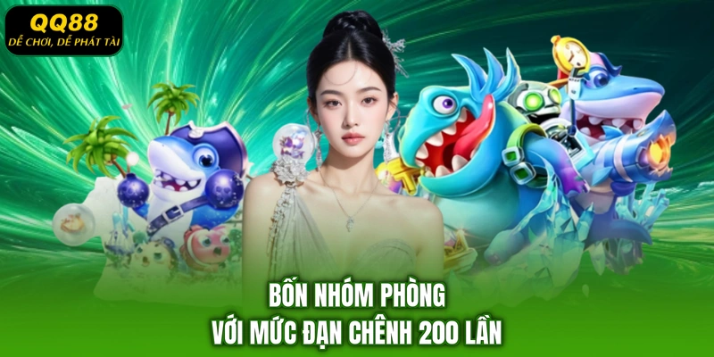 Bốn nhóm phòng với mức đạn chênh 200 lần