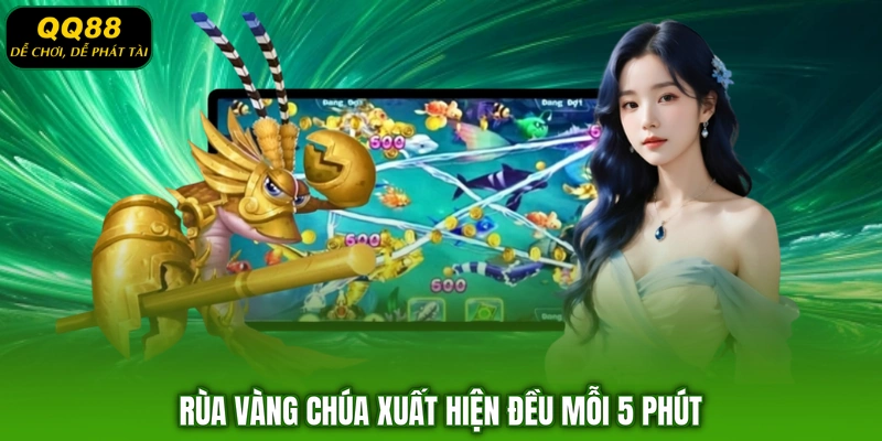 Rùa vàng chúa xuất hiện đều mỗi 5 phút