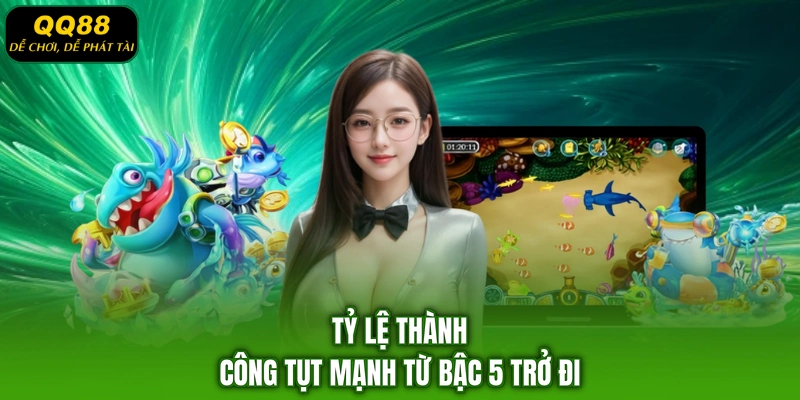 Tỷ lệ thành công tụt mạnh từ bậc 5 trở đi
